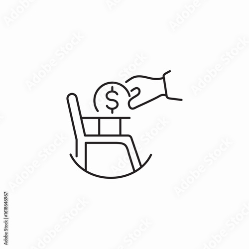 old age investments icon sign vector
