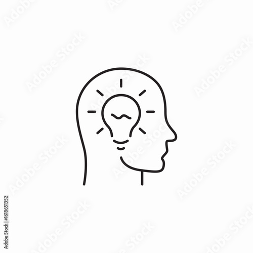 mind creativity icon sign vector
