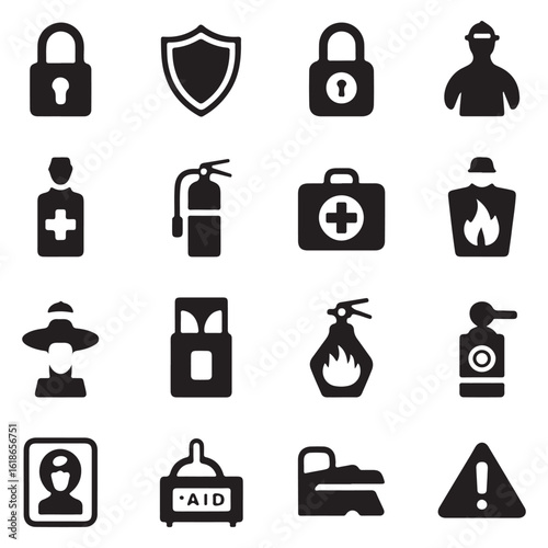 Emergency and protection symbols