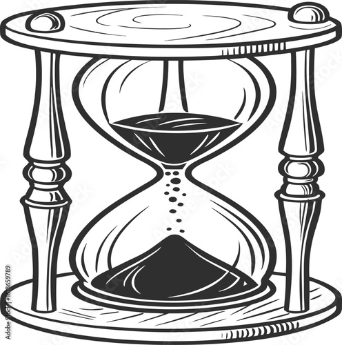  Black Sand Clock