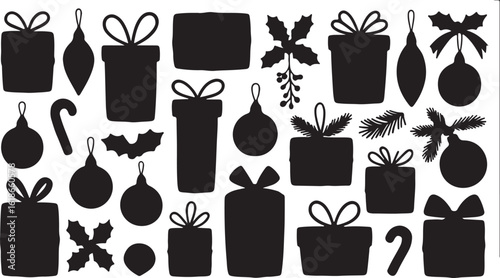 Christmas Gifts and Decorative Elements Collection