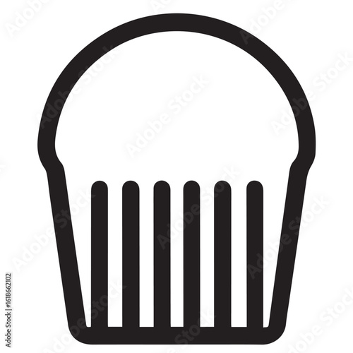 Silhouette Style Vector Minimal Muffin Logo Design – Modern Bakery Graphic Template for Cafe Branding, Pastry Shops, Dessert Packaging, Food Bloggers, and Sweet Business Identity in EPS Format