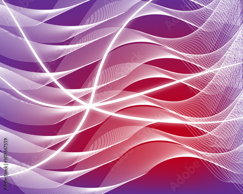 Abstract purple waves background 