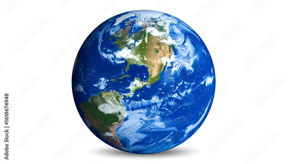 Fototapeta premium Earth globe, detailed view