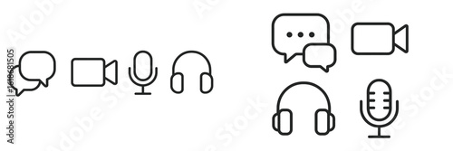 Diverse communication tools for online interaction and content creation in modern technology environments