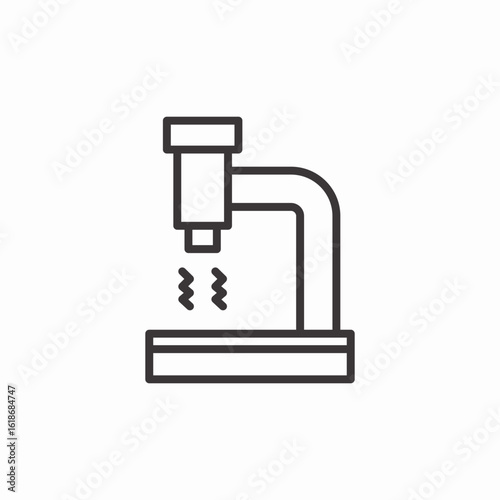 microscope lab icon sign vector