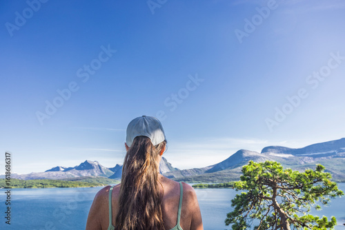 Panorama am Efjord in Nordand in Nord-Norwegen