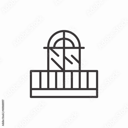 window fence icon sign vector