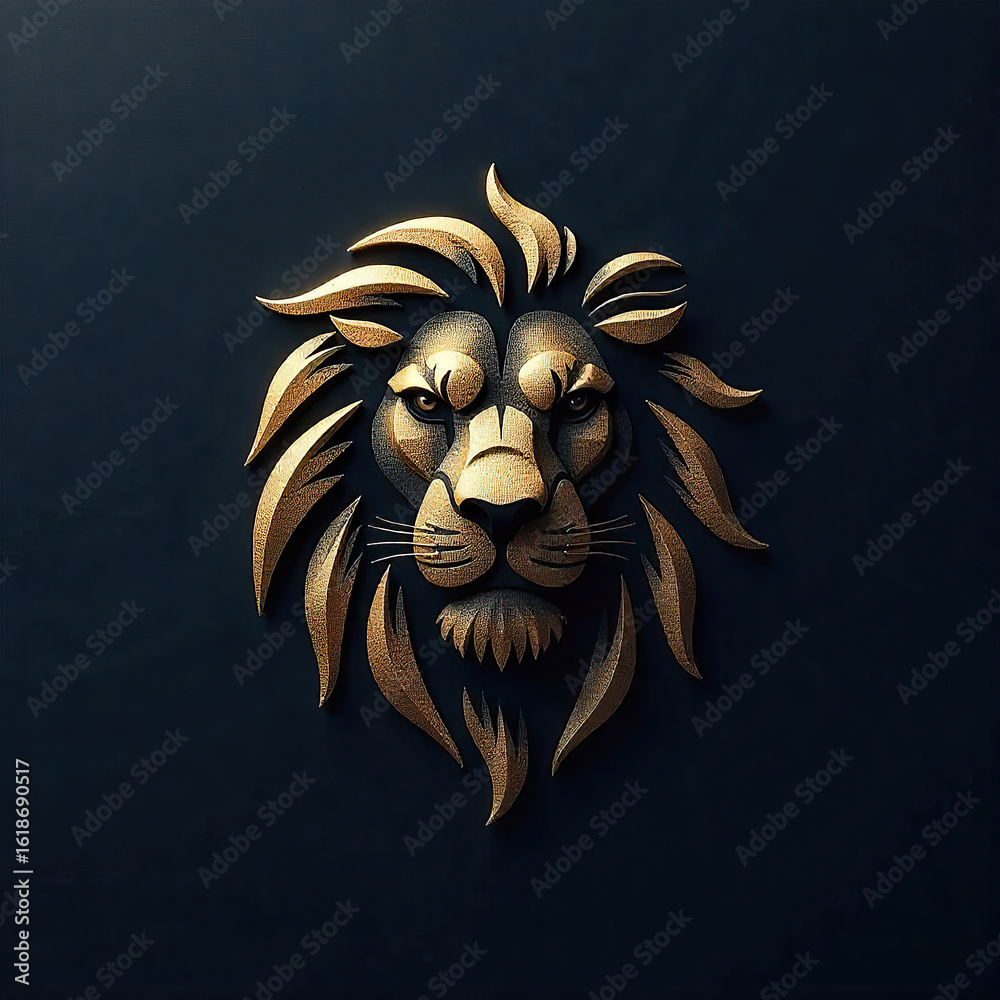 Obraz premium lion head vector vector logo