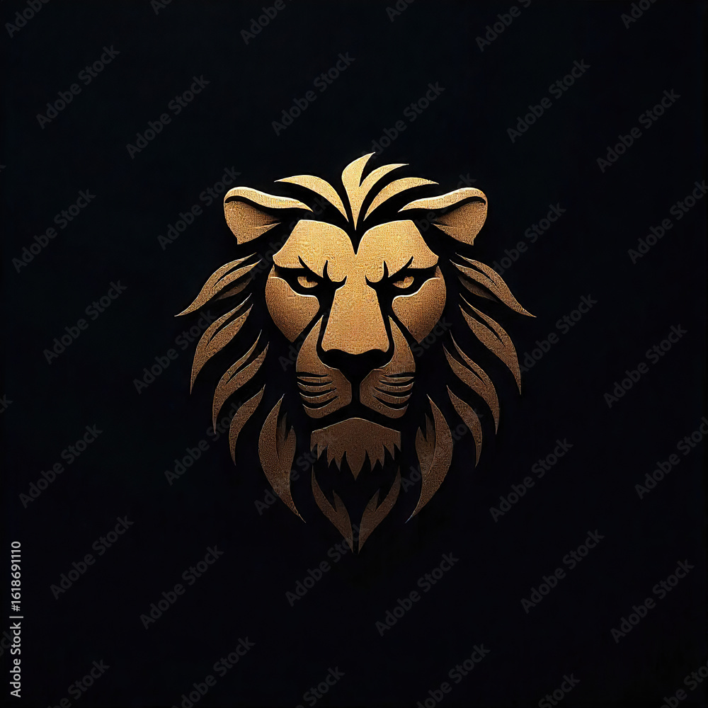 Obraz premium abstrack logo lion head vector illustration