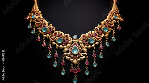 Royal Gold Kundan Style Necklace