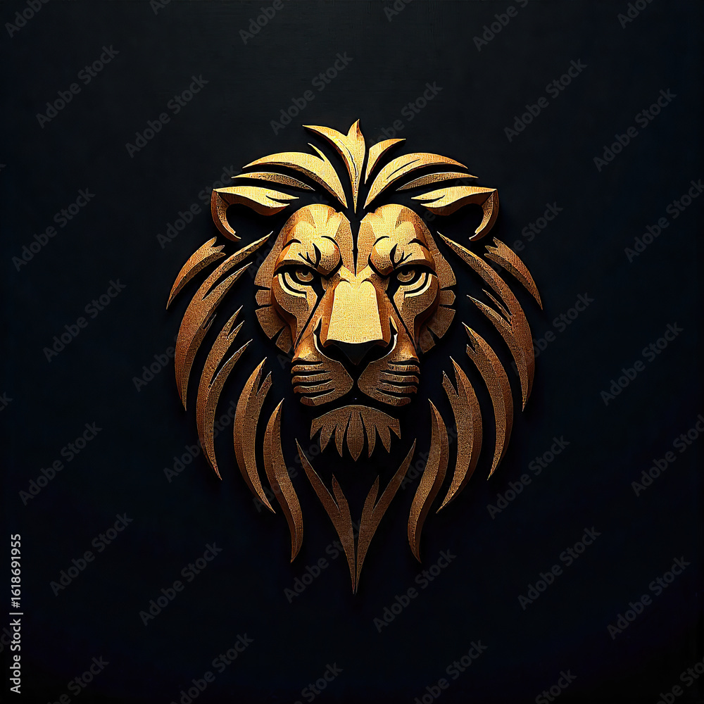 Obraz premium head of lion abstrack logo