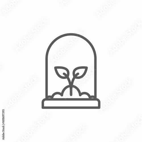 plant incubator icon sign vector