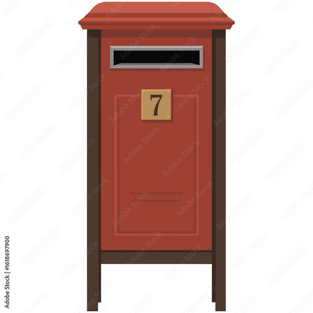 red post box red post box