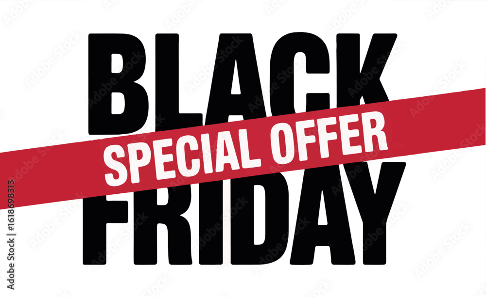 Obraz premium Black Friday Special Offer Promotion sale discount