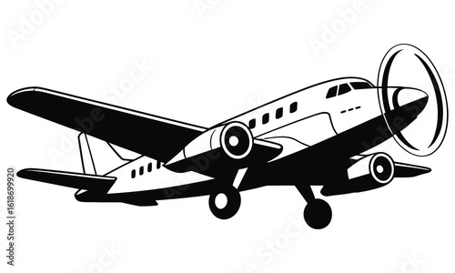 airplane isolated on white