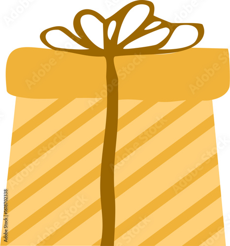 Gift Hand Drawn Doodle Christmas Gift Vector