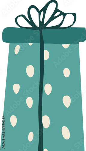 Gift Hand Drawn Doodle Christmas Gift Vector