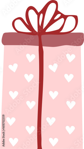 Gift Hand Drawn Doodle Christmas Gift Vector