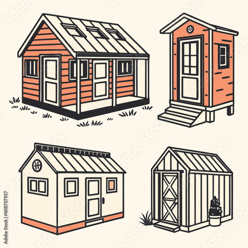 Tiny Home Living Icons