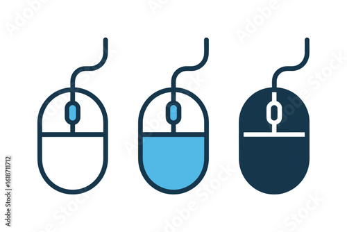 computer mouse with cable