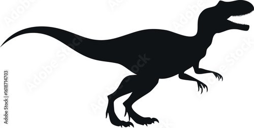 Velociraptor Dinosaur silhouette illustration