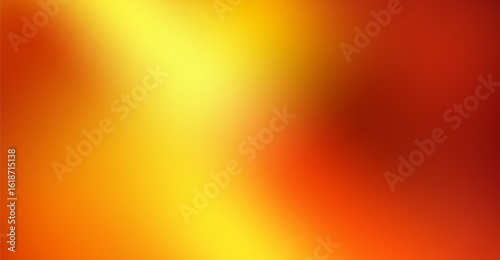 Radiant gradient background with warm tones showcases a blend of vibrant yellow, orange, and reddish hues creating an abstract glowing effect perfect for modern design and creative projects