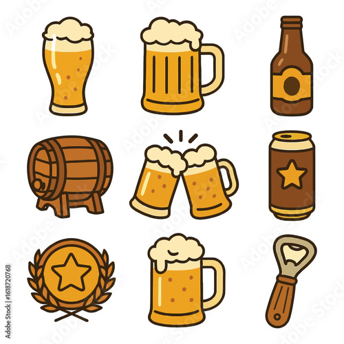 Beer & Brewery Icon Set