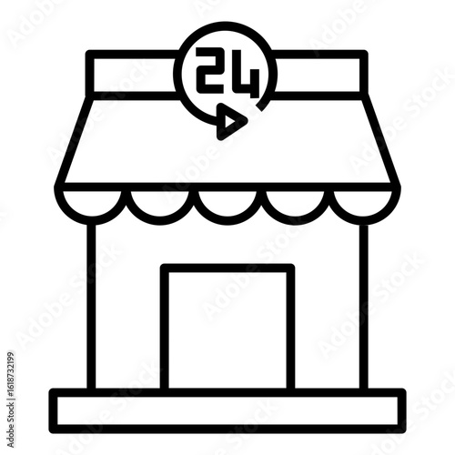 convenience store vector icon