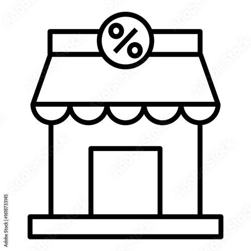 discount store vector icon