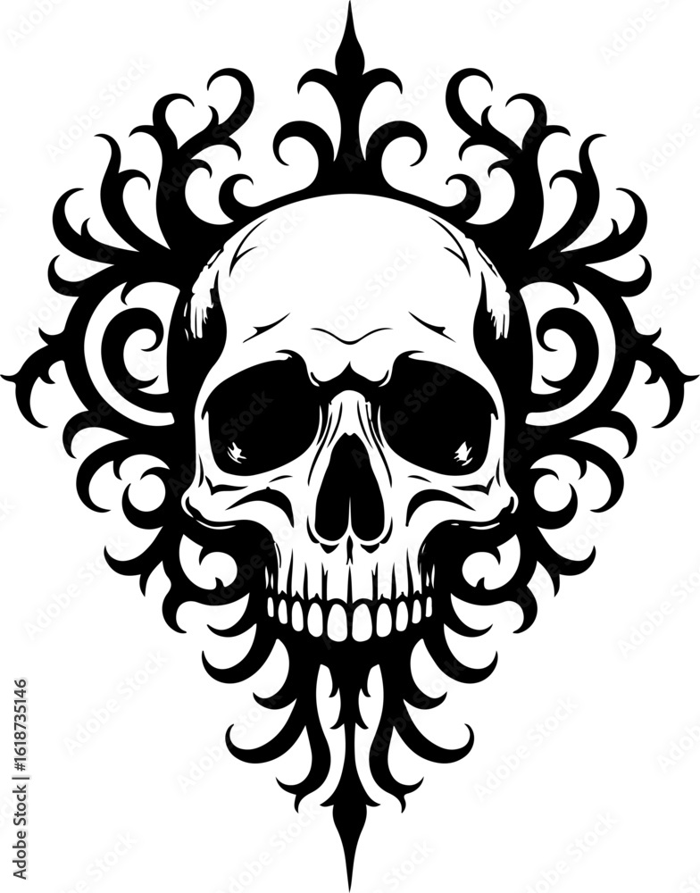 Fototapeta premium Skull of Eternal Flames