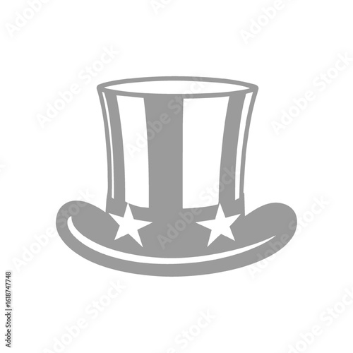 Uncle Sam's Hat with Stars