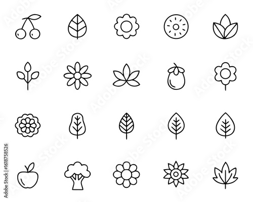 A curated collection of simple stylized graphic elements featuring a vibrant color palette for diverse design applications and creative projects