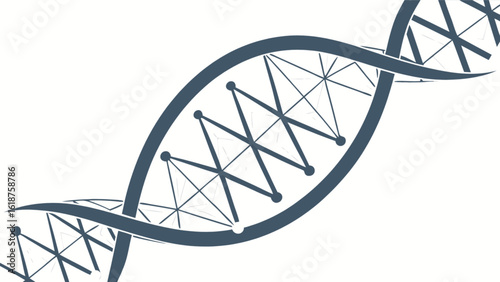 Dna strand helix genetic code molecule biology science medical research biotechnology health illustration
