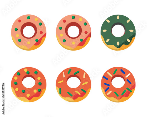 Charming three dimensional cartoon confection featuring delightful pink icing and a sweet appealing appearance perfect for culinary themes