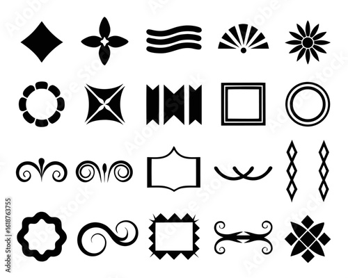 Abstract flowing wave border design element with dynamic curves and clean lines suitable for graphic decoration and visual separation applications