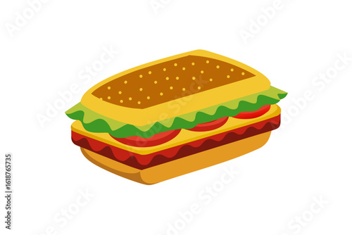 sandwich design vector