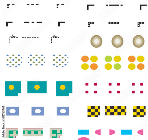 Abstract design pattern graphic art geometric shapes illustration visual element creative composition art