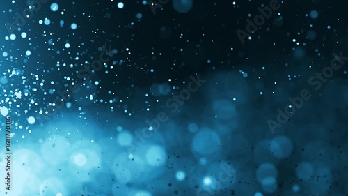 Blue Light Particle Background -6