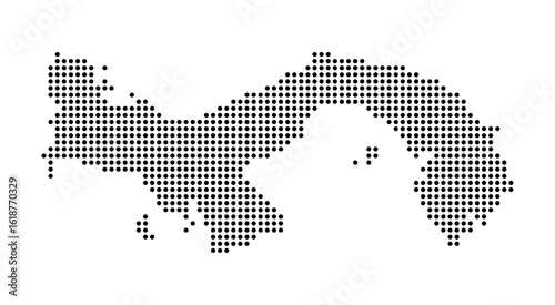 Panama dotted map