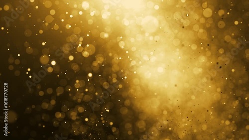 Golden Light Particle Background -3