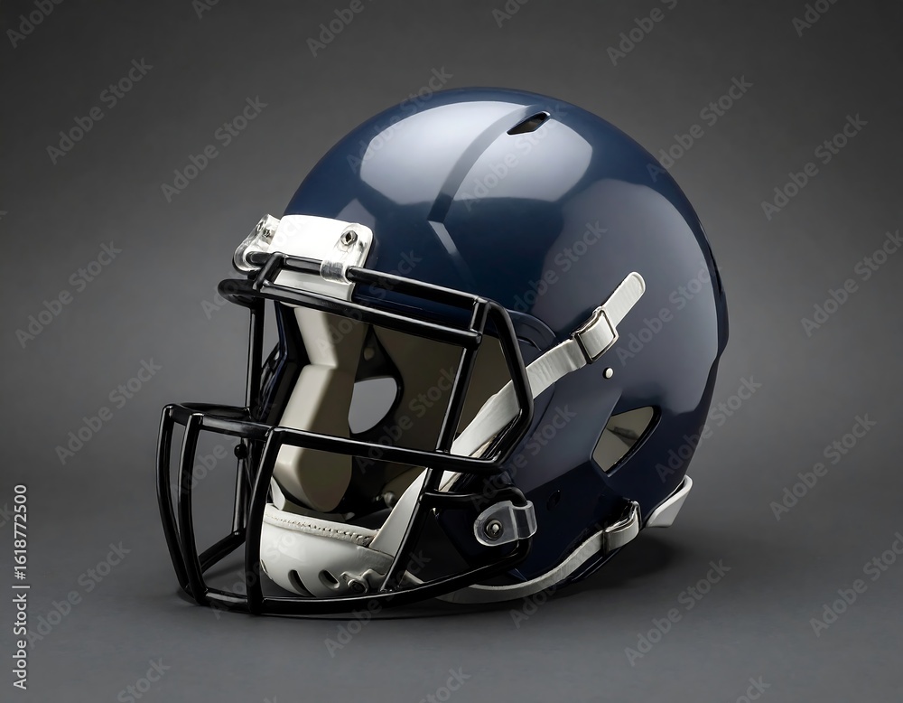 Fototapeta premium Dark navy football helmet