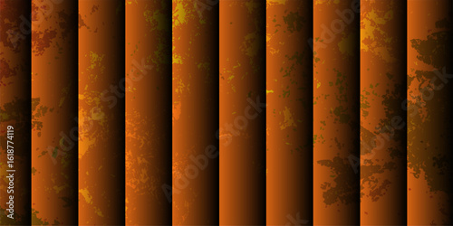 Abstract visually striking background with vertical striped bars in varying shades of glowing colors. Smoky, marbled, or cloudy texture depth and an illusion with structured pattern.