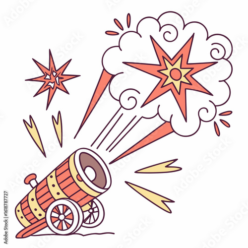 Pack Of Exaggerated Cartoon Explosion Shapes Bla