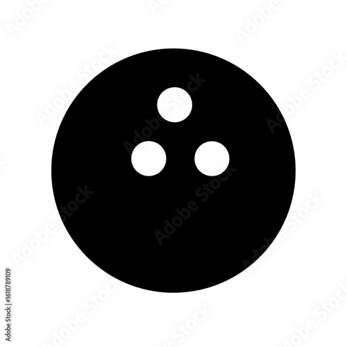 Bowling ball icon vector illustration