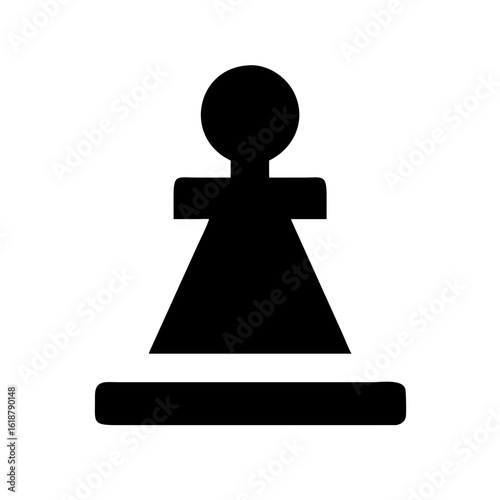 Chess bishop alternative icon vector illustration