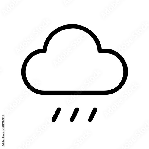Cloud drizzle alternative icon vector illustration