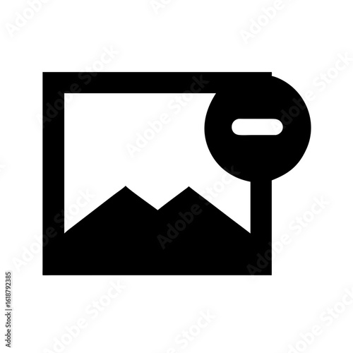 Image minus icon vector illustration