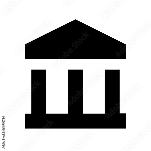 Institution icon vector illustration