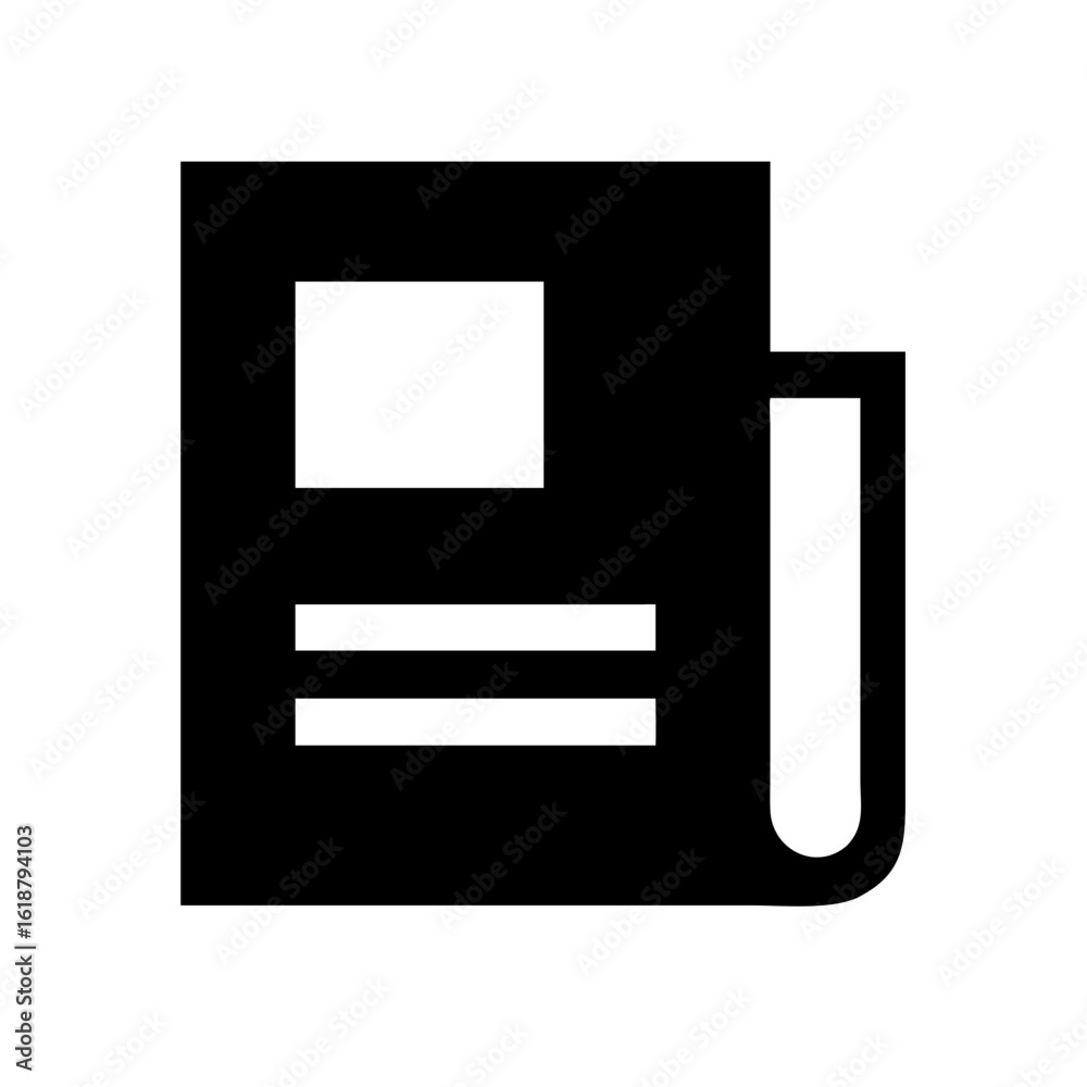 Newspaper minus icon vector illustration Newspaper minus icon vector illustration